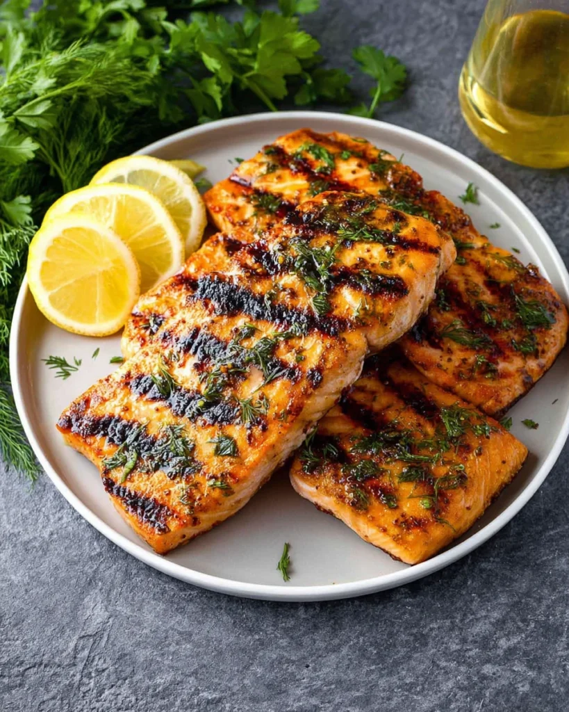 Grilled Salmon with the Best Salmon Seasoning