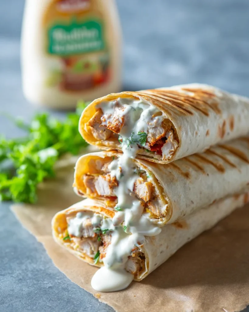 Healthy Grilled Chicken Ranch Wraps