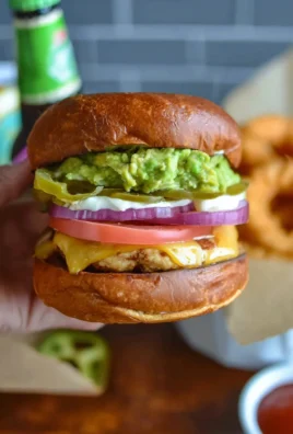 Jalapeño Pepper Jack Chicken Burger