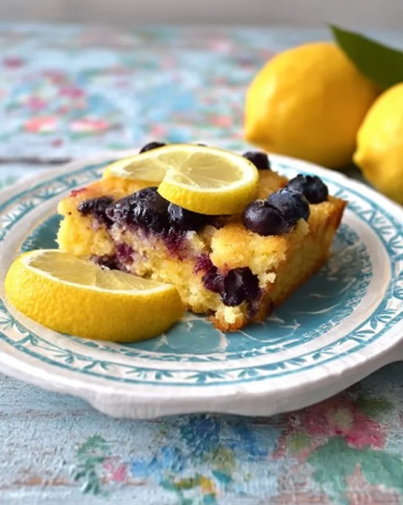 Lemon Blueberry Sheet Cake