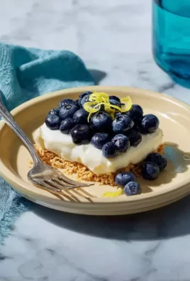 No Bake Lemon Blueberry Dessert