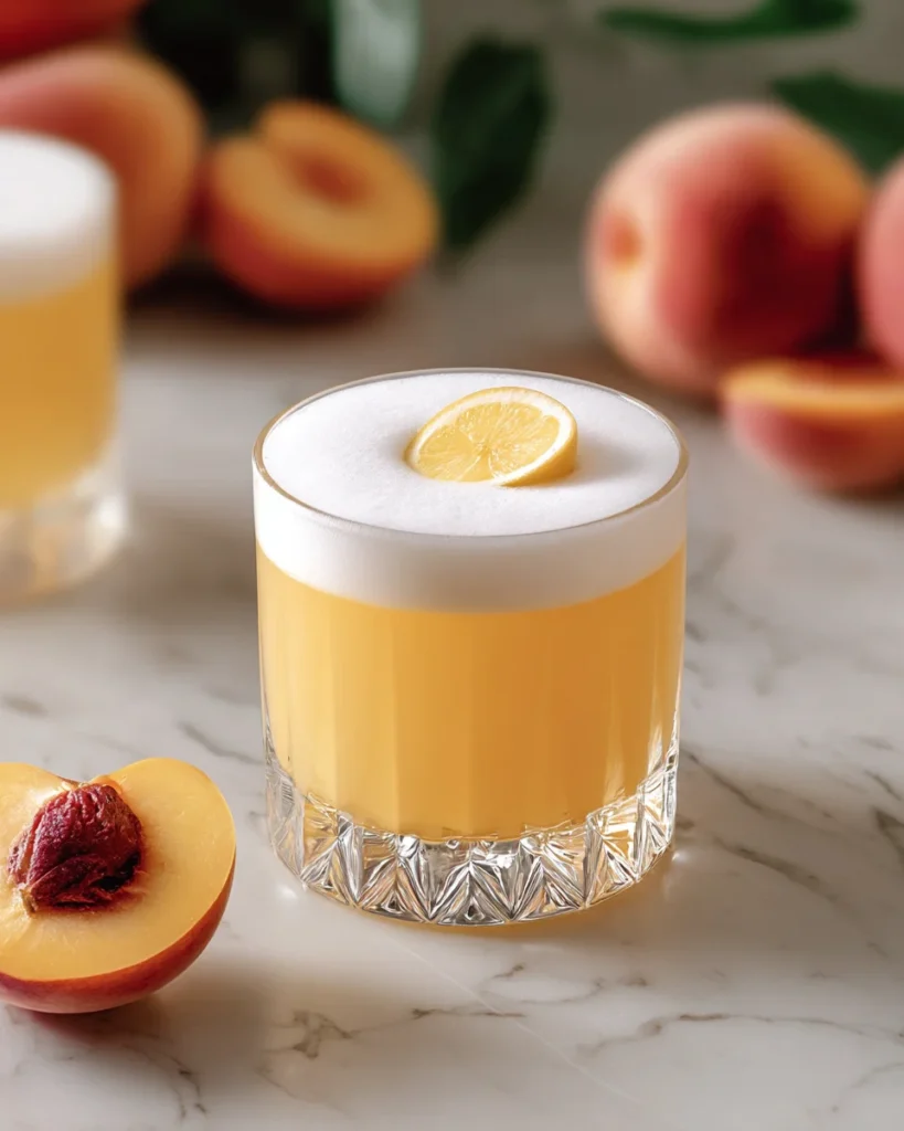 Peach Vodka Sour