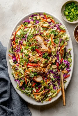 Sesame Chicken Cabbage Crunch Salad