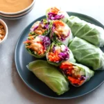Spring Rolls with Peanut Sauce
