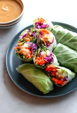 Spring Rolls with Peanut Sauce