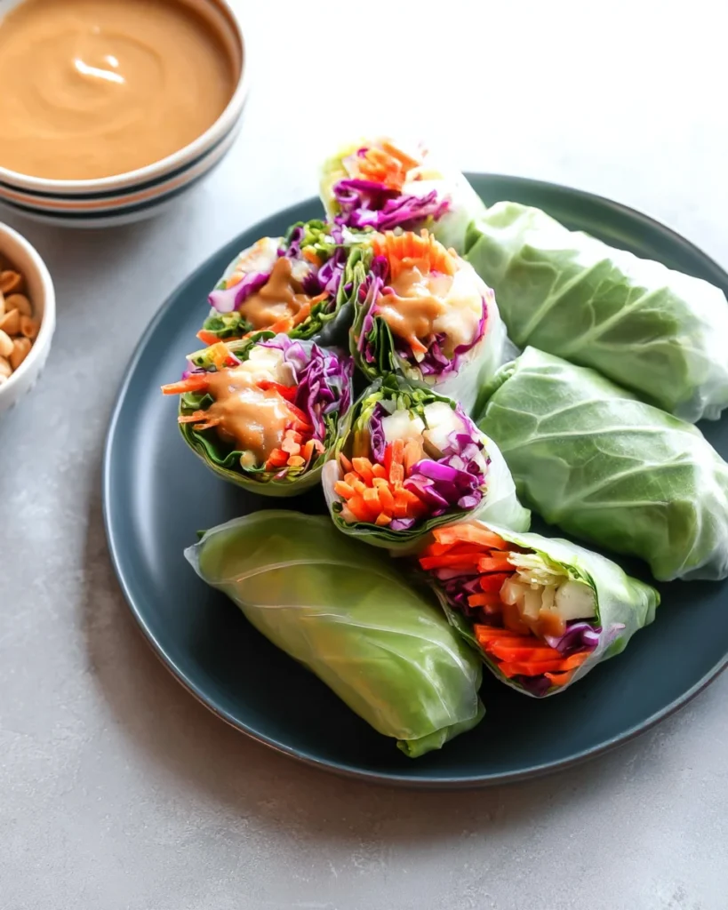 Spring Rolls with Peanut Sauce