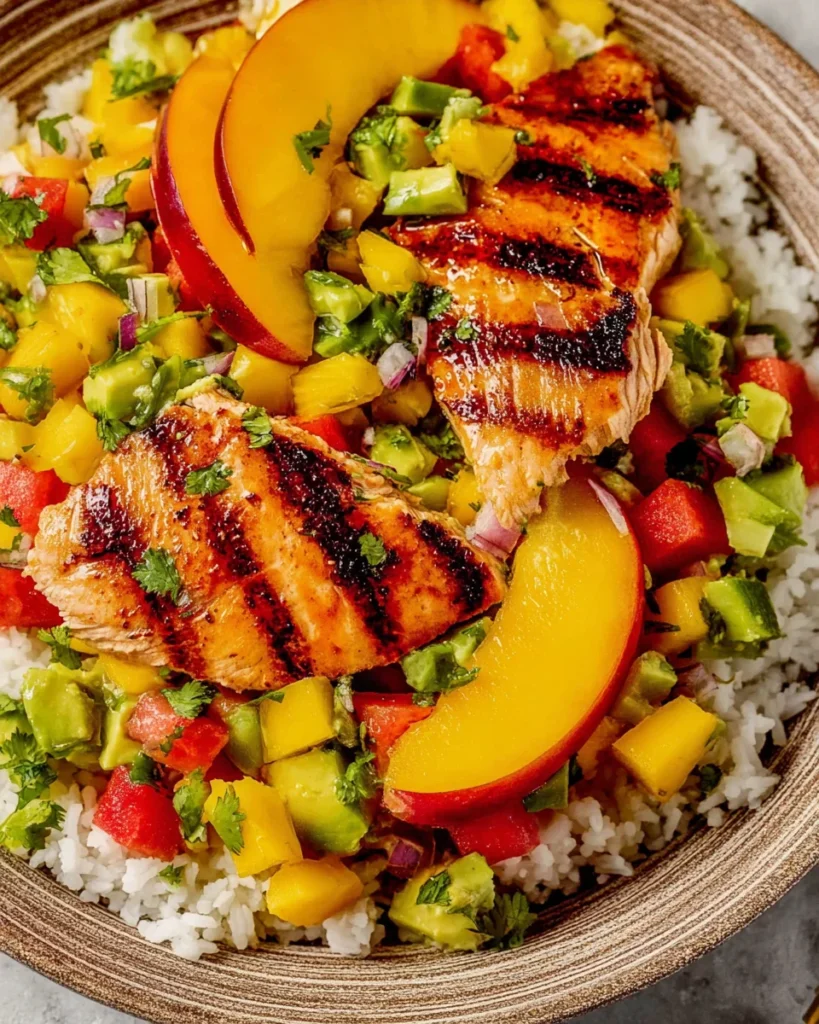 Summer Peach Watermelon Salad
