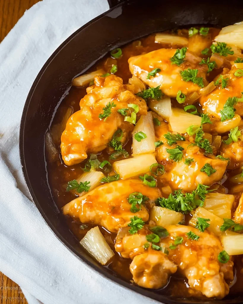 Whiskey Pineapple Chicken